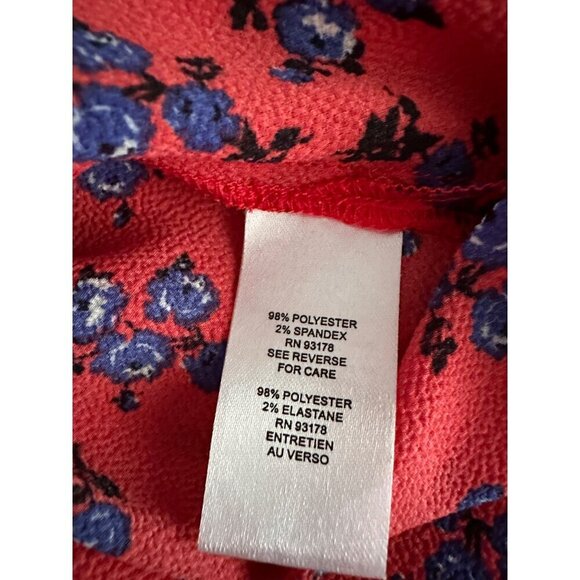 Tahari Scalloped Floral Tank Blouse Size L - Picture 7 of 7